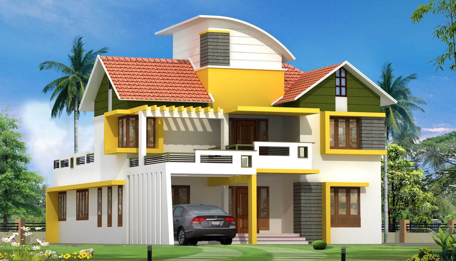 New best com. Kerala House. Kerala House Design. Современные дома картинки для детей. Керала вилла у моря.
