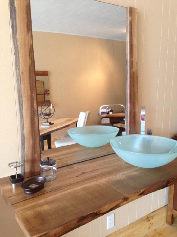Phòng tắm với chất liệu gỗ2