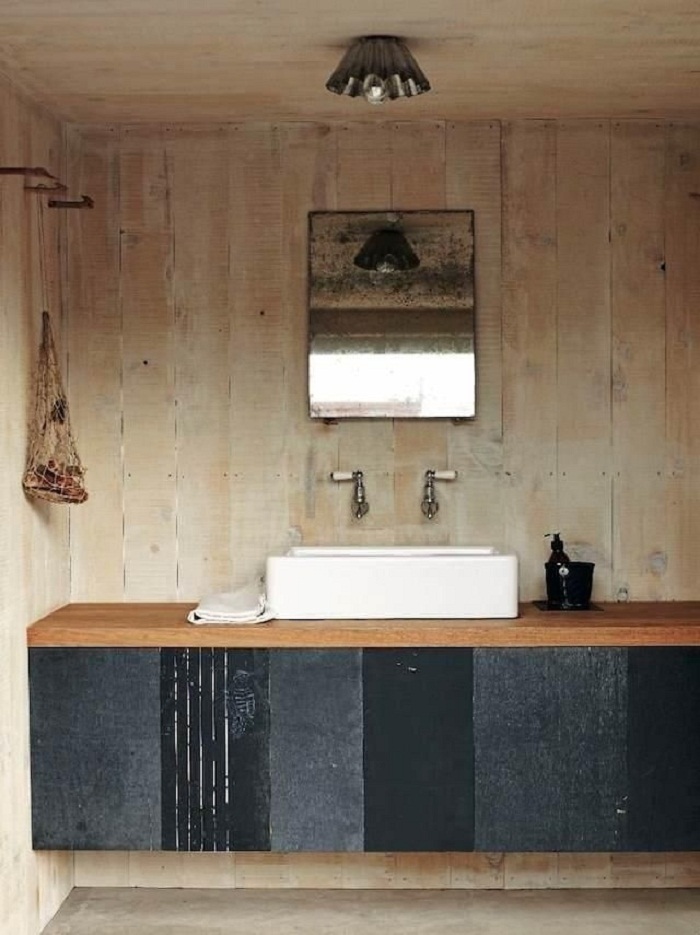 Phòng tắm với chất liệu gỗ3