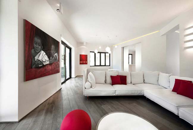 Thiết kế nội thất chung cư với những điểm nhấn đầy màu sắc