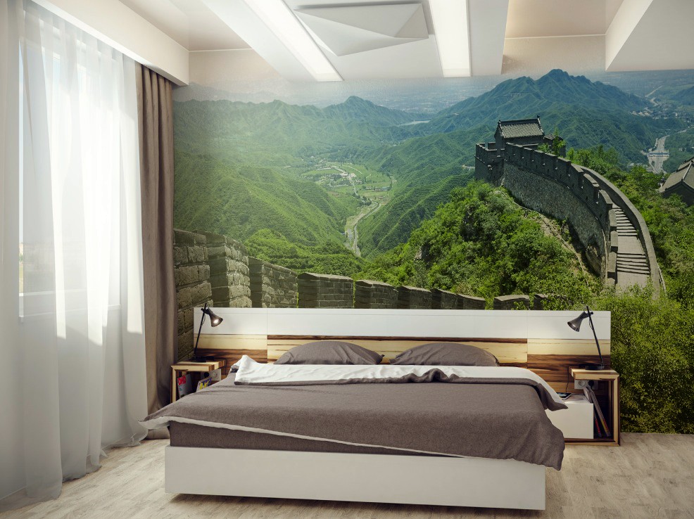 Great Wall of China Wall Mural by PIXERS Nature Inspired Eye Deceiving Wall Murals to Make Your Home Look Bigger