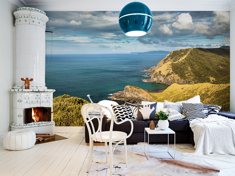 New Zealand Wall Mural by PIXERS Nature Inspired Eye Deceiving Wall Murals to Make Your Home Look Bigger